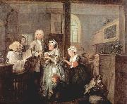 William Hogarth A Rake's Progress - Marriage painting